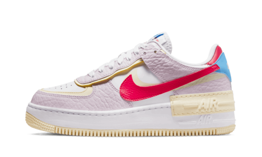 Restock Nike Air Force 1 Low Shadow Regal Pink Coconut Milk University Blue Fusion Red (W)